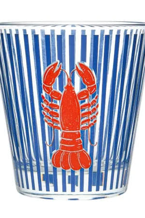 Prix Choc Verre bas décoré 'Homard' 25cl